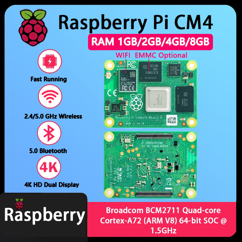 Raspberry Pi Compute Module 4 8Gb 32Gb - Raspberry Pi CM4 1GB/2GB/4GB/8GB RAM BCM2711