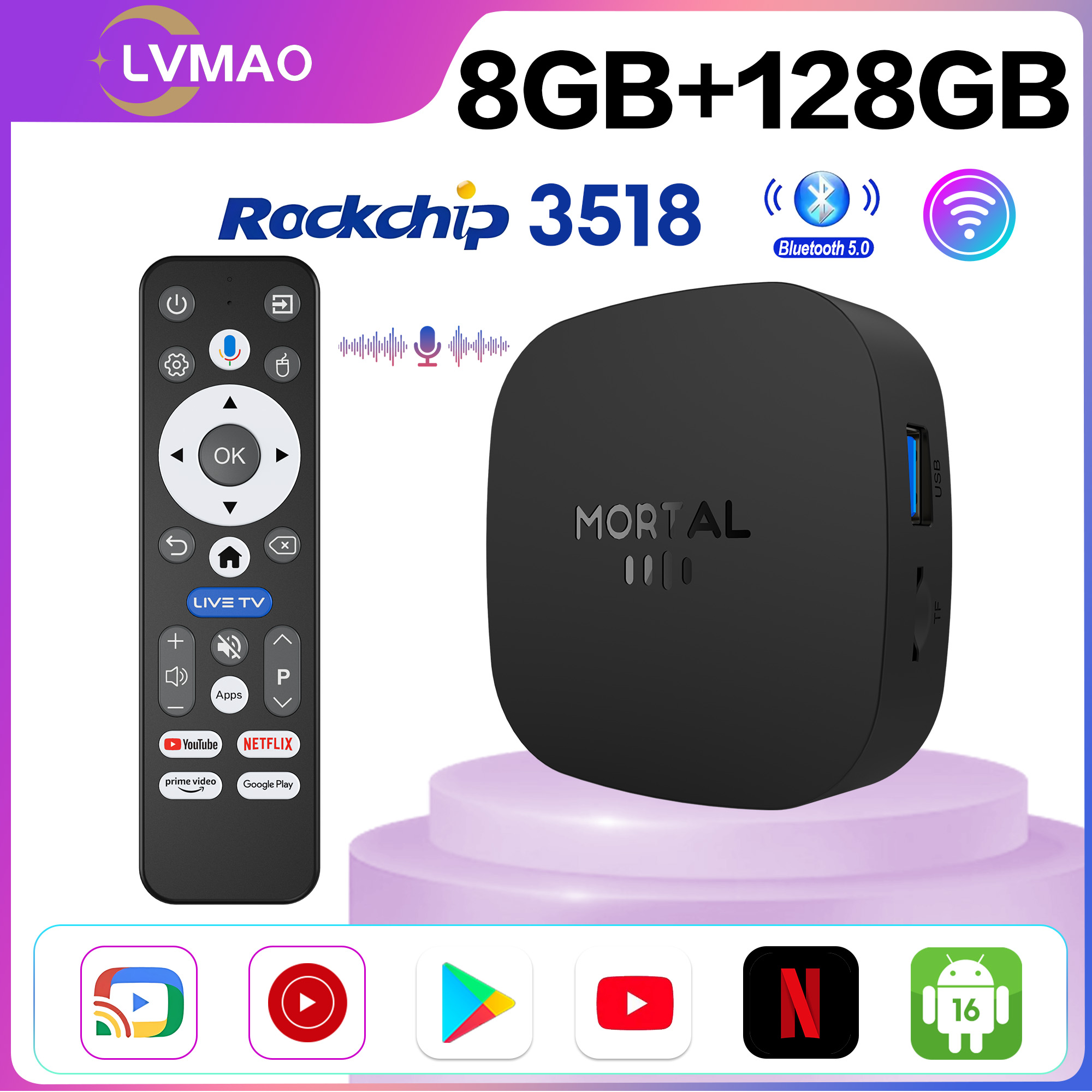 Khadas Vim4 8Gb - 2026 NEW TV BOX T1+ RK3518
