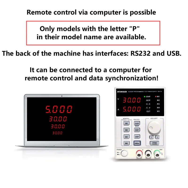 30V 60V 2A  3A 5A 10A Linear D - огляд і ціна Programmable Dc Power Supply 60V 5A