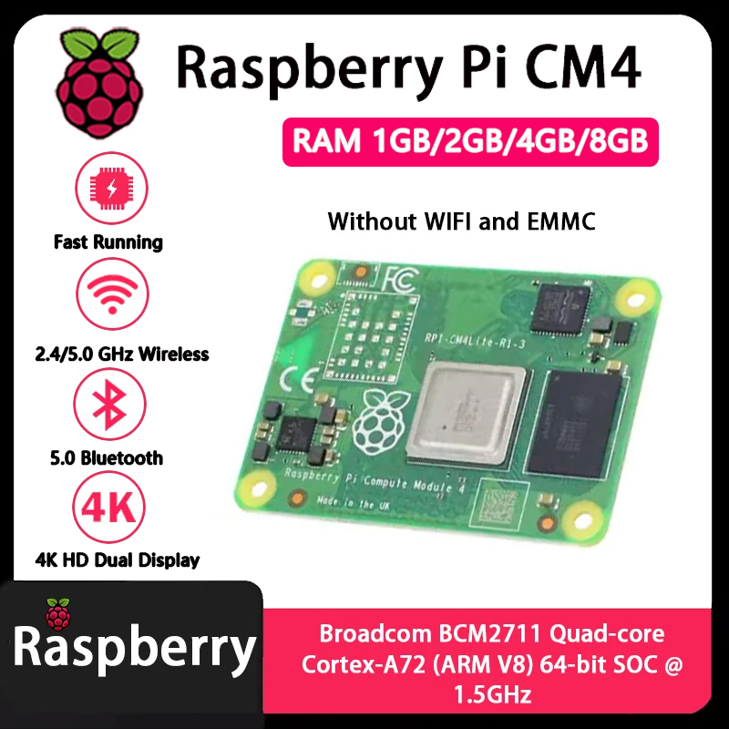 Raspberry Pi CM4 1GB/2GB/4GB/8 - огляд і ціна Raspberry Pi Compute Module 4 8Gb 32Gb