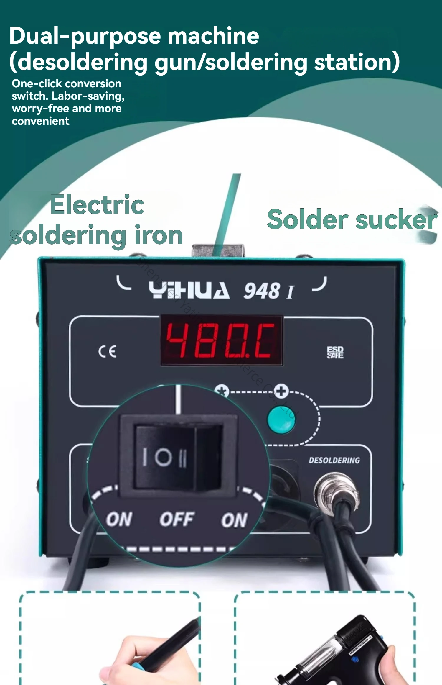 New 948-I Automatic Electric D - огляд і ціна Desoldering Gun Vacuum Electric