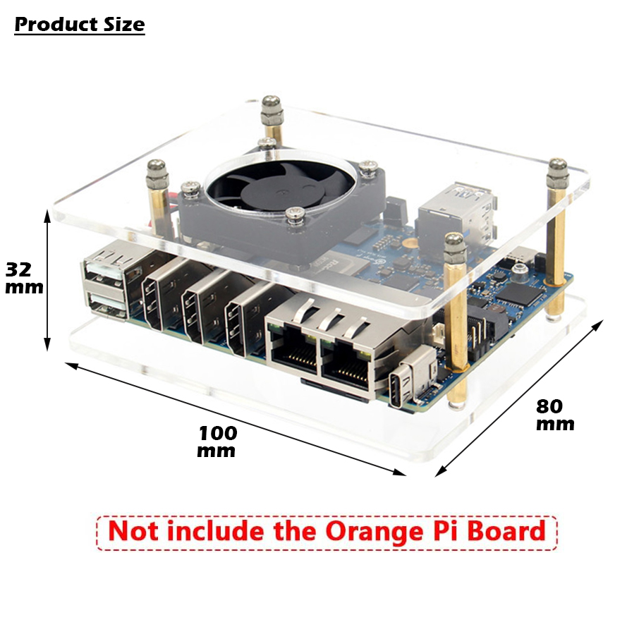 Orange Pi 5 Plus Case with Fan - огляд і ціна Orange Pi 5 Plus 16Gb
