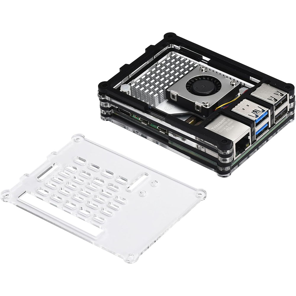 Acrylic Case with Active Coole - огляд і ціна Raspberry Pi 5 8Gb Kit