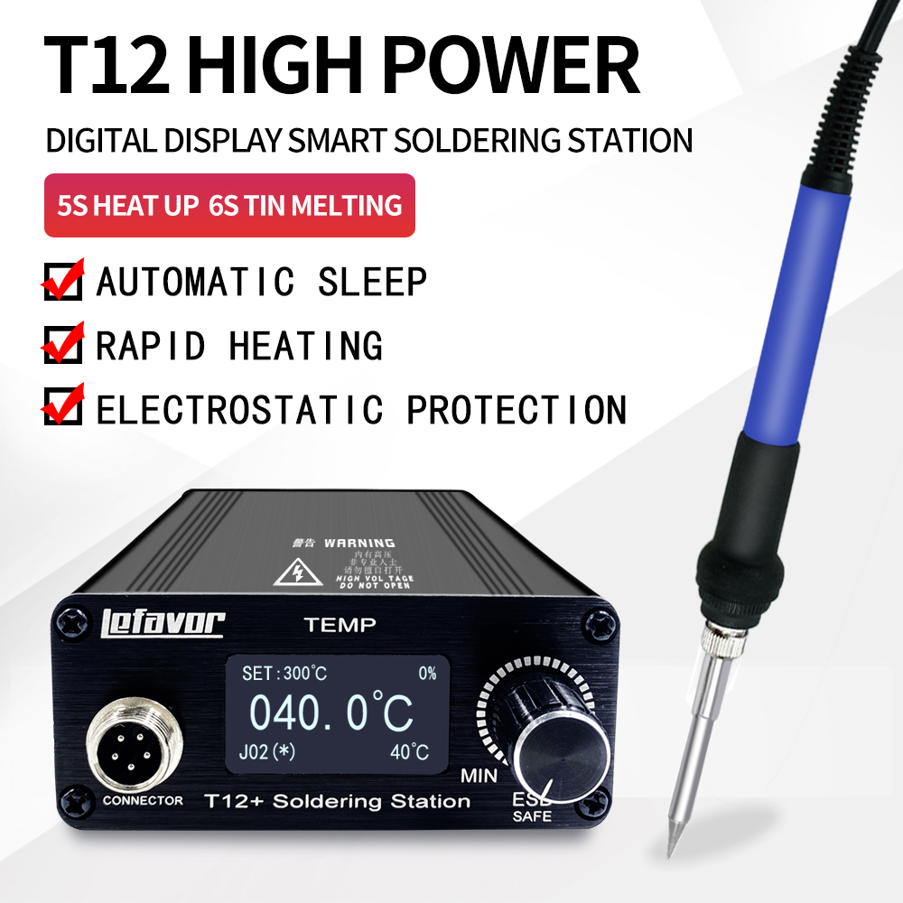 T12+ Soldering Station Solderi - огляд і ціна Soldering Station T12 Oled